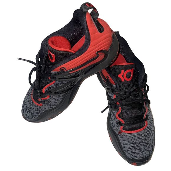 Nike KD 15 Black University Red Bred Sneakers DC1975-003 Men's Size 6.5 EUR 39 - Picture 2 of 12